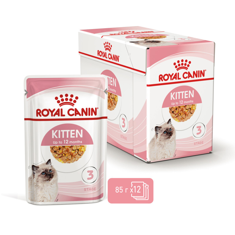 Влажный корм (в желе) для котят ROYAL CANIN KITTEN INSTINCTIVE  - инстинктивная пища, 85 г