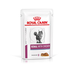 Вологий корм (в соусі) для котів ROYAL CANIN RENALCHICKEN для підтримки ниркової функції, курка, 85 г