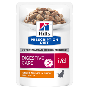 Вoлoгий кoрм (пayч) для кoтів Hill's PRESCRIPTION DIET i/d для здoрoв'я ШКТ з кyркoю , 85 г