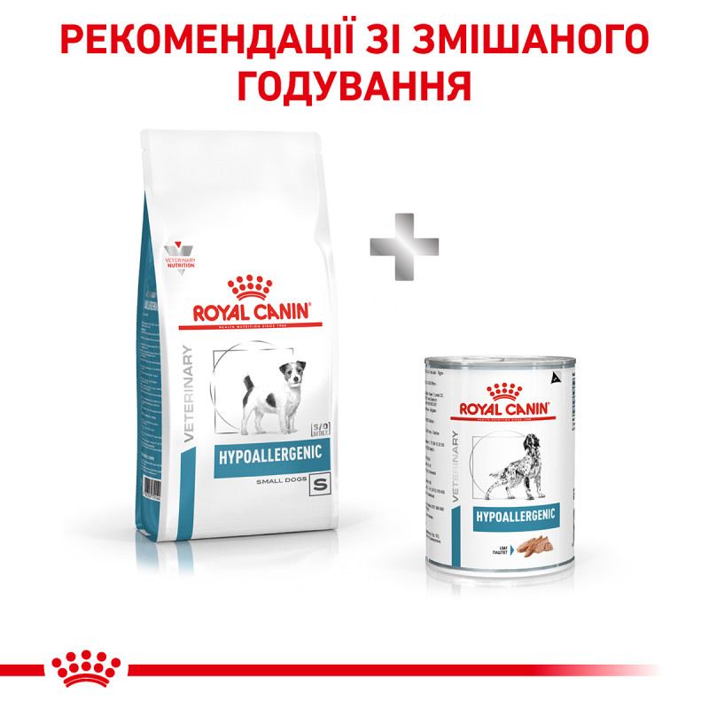 Сухой корм для собак ROYAL CANIN HYPOALLERGENIC SMALL  малых пород при нежелательных реакциях, 1 кг
