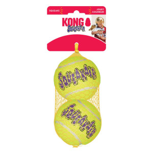 Іграшка KONG AirDog SqueakAir Ball тенісні м'ячикиз пищалкою, L, 2 шт