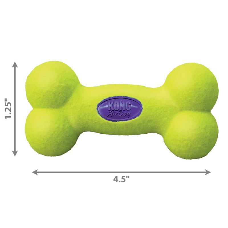 Игрушка KONG AirDog Squeaker Bone крепкая кость-пищалка для собаки, S