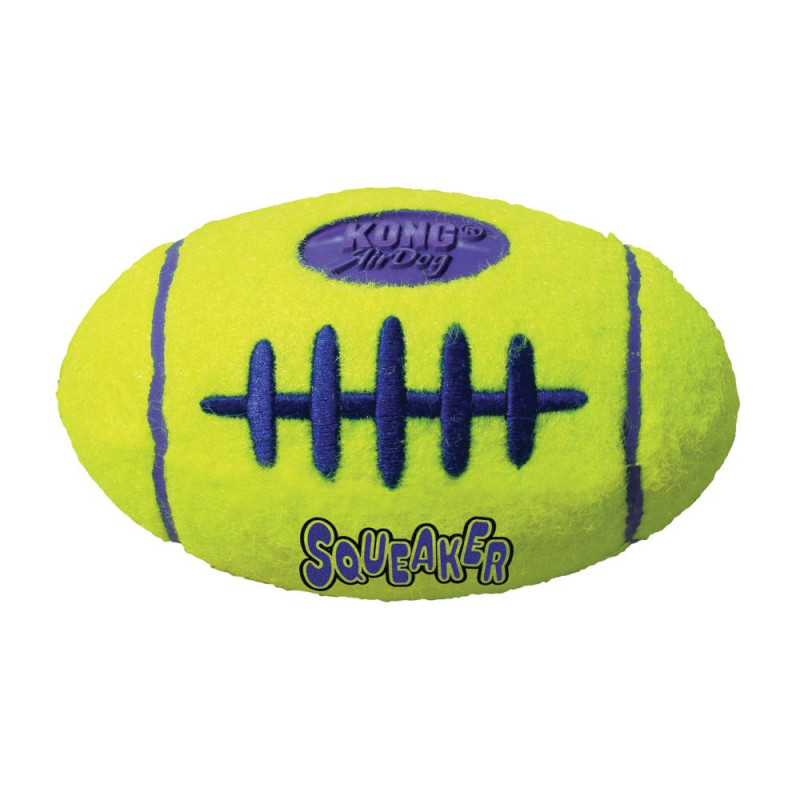 Игрушка KONG AirDog Squeaker Football мяч регби, с пищалкой, для собак, S