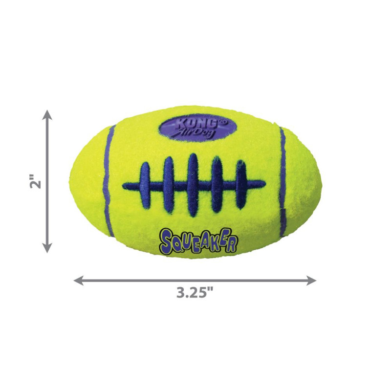Игрушка KONG AirDog Squeaker Football мяч регби, с пищалкой, для собак, S