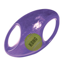 Іграшка KONG Jumbler Football M/L, суперміцний м'ячик з пищалкою, зручні ручки для захвату, для собак