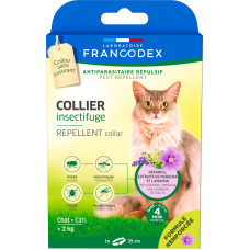 Нашийник Laboratorie Francodex Repellent Collar від бліх і кліщів для котів з гераніолом, 35 см