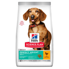 Hill’s SCIENCE PLAN Adult Perfect Weight Small&Mini Сухий корм для підтримки ваги дорослих малих та мінатюрних собак, з куркою, 1,5 кг