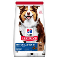 Hill’s SCIENCE PLAN Mature Adult 7+ Medium Breed Сухой корм для зрелых собак средних пород от 7 лет, с ягненком и рисом, 14 кг