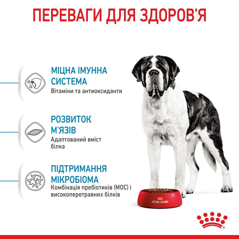 Сухой корм для собак ROYAL CANIN GIANT JUNIOR молодых гиганстких пород, 15 кг