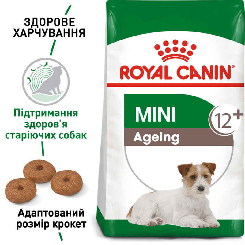 Сухой корм для собак ROYAL CANIN MINI AGEING 12+ от 12 лет малых пород, 800 г