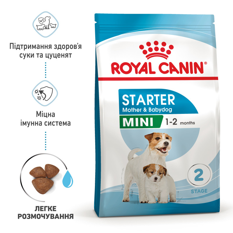 Сухой корм для щенков ROYAL CANIN MINI STARTER новорожденных малых пород, 8 кг
