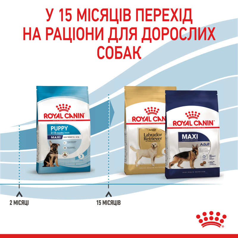 Сухой корм для щенков ROYAL CANIN MAXI PUPPY  больших пород при повышенной непереносимости пищи, 4 кг