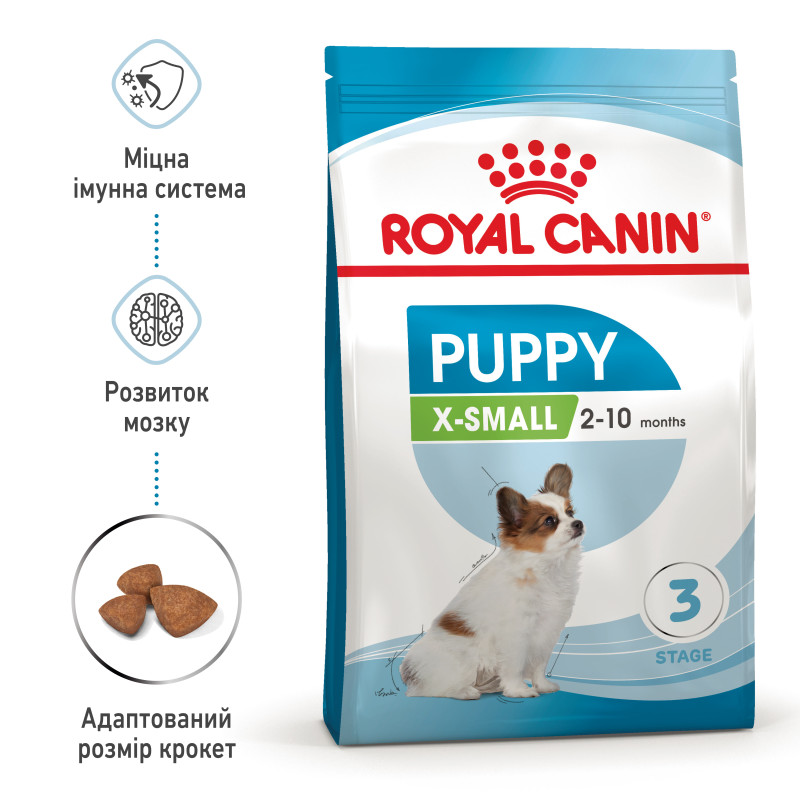 Сухий корм для щенят ROYAL CANIN XSMALL PUPPY мініатюрних порід, 3 кг