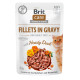 Влажный беззерновой корм Brit Care Fillets для кошек, ФИЛЕ в соусе, с уткой, 85 г