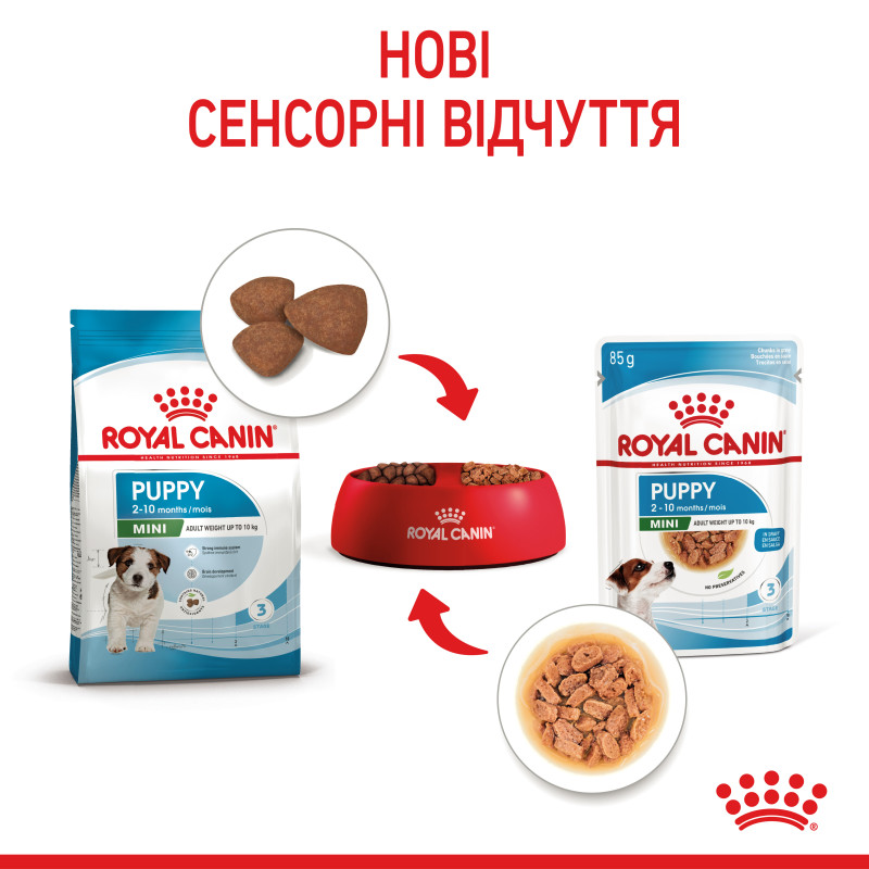Влажный корм для щенков ROYAL CANIN MINI PUPPY малых пород, 85 г