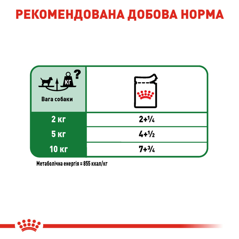 Влажный корм (в соусе) для собак ROYAL CANIN MINI ADULT малых пород, 85 г