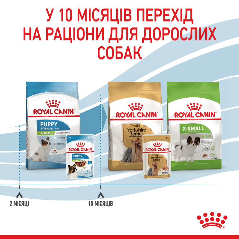 Влажный корм для щенков ROYAL CANIN XSMALL PUPPY миниатюрных пород, 85 г