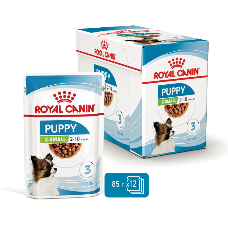 Влажный корм для щенков ROYAL CANIN XSMALL PUPPY миниатюрных пород, 85 г