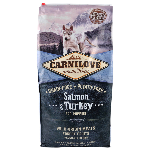 Сухий корм Carnilove Salmon & Turkey for Puppy для цуценят всіх порід