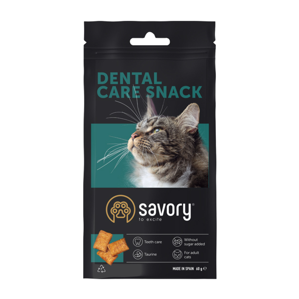 Ласощі Savory Cats Snacks Pillows Dental Care для котів, гігієна зубів