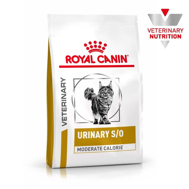 Лікувальна дієта Royal Canin URINARY S/O MODERATE CALORIE CAT для котів схильних до зайвої ваги, при захворюваннях нижніх сечовивідних шляхів