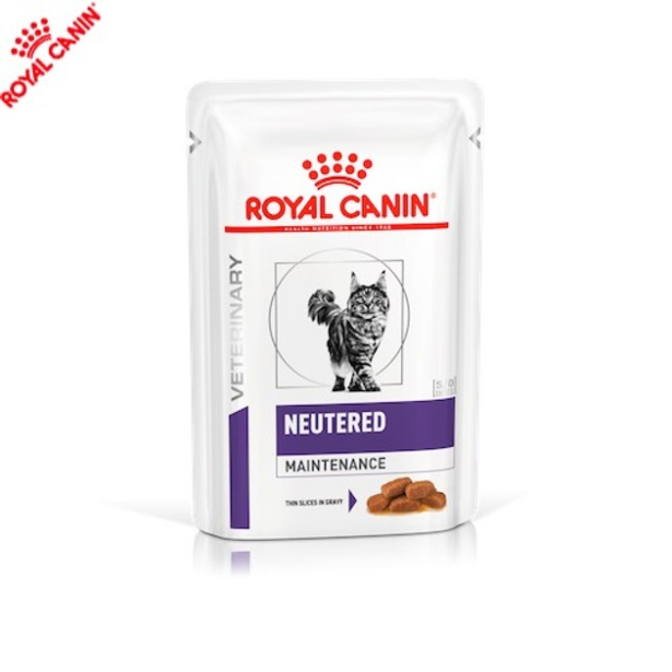 Лікувальна дієта Royal Canin NEUTERED MAINTENANCE CAT (шматоки у соусі) для котів з моменту стерилізації/кастрації