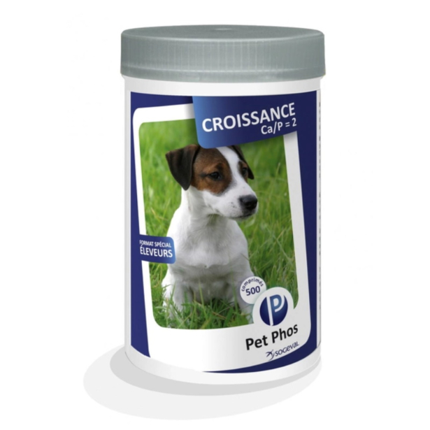 Вітаміни Pet Phos Croissance Ca/P = 2 для собак, 100 таб