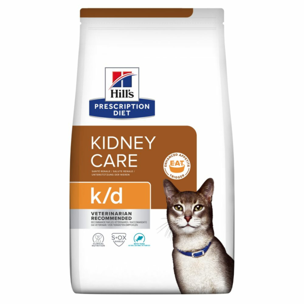 Ветеринарна дієта Hill’s Prescription Diet k/d  для котів, підтримання функції нирок, з тунцем