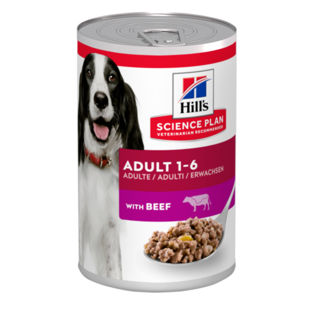Вологий корм Hill's SCIENCE PLAN Adult, beef для дорослих собак, з яловиченою, 370 г