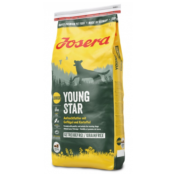 Сухой корм Josera YOUNGSTAR GRAINFREE для щенков и подрастающих собак с мясом птицы и картофелем