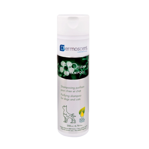 Очищающий шампунь Dermoscent PYOclean Shampoo для контроля кожных инфекций у кошек и собак, 200 мл