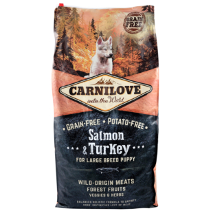 Сухий корм Carnilove Salmon & Turkey for Puppy для цуценят та молодих собак великих порід