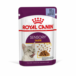 Вологий корм Royal Canin SENSORY TASTE JELLY для дорослих котів вибагливих до смаку корму , шматочки в желе