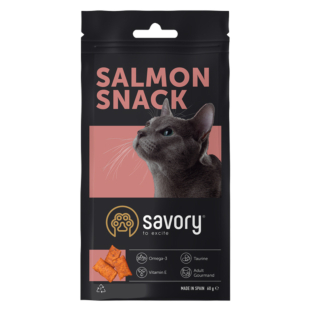 Ласощі Savory Cats Snacks Pillows Gourmand with Salmon для котів гурманів, подушечки з лососем