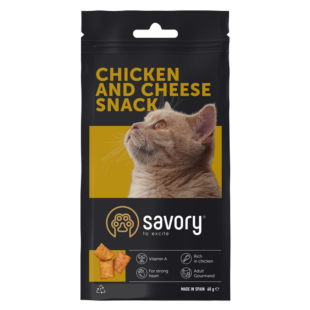 Ласощі Savory Cats Snacks Pillows Gourmand with Chicken and Cheese для котів гурманів, подушечки з куркою та сиром