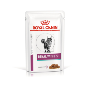 Лікувальна дієта Royal Canin RENAL CAT FISH (шматочки у соусі) для котів при хронічній нирковій недостатності