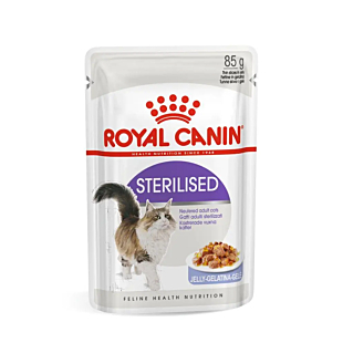 Вологий корм Royal Canin STERILISED JELLY для кастрованих котів та стерилізованих кішок, шматочки в желе