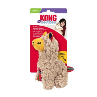 Іграшка для котів KONG Softies Buzzy Lama Софтис Баззи Лама, механічна із дзижчінням