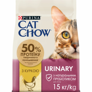 Сухий корм CAT CHOW Urinary дорослим котам, підтримки здоров'я сечовивідної системи, з куркою