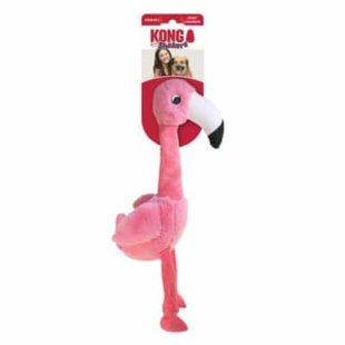 Іграшка для собак KONG Shakers Honkers Flamingo з пискавкою, S