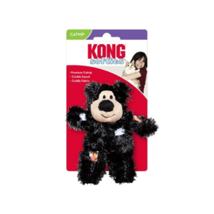 Іграшка для котів KONG Softies Patchwork Bear Софтис Ведмедик лоскутний, кольорив асортиметі