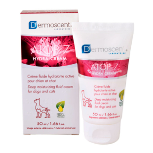 Увлажняющий крем Dermoscent ATOP 7 Hydra Cream жидкий при аллергии и атопии у кошек и собак, 50 мл
