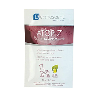 Заспокійливий крем-шампунь Dermoscent ATOP 7 Shampoo при алергії та атопії у котів і собак, саше 15 мл