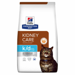 Ветеринарная диета Hill’s Prescription Diet k/d Early Stage для кошек, поддержание функции почек на ранней стадии заболевания