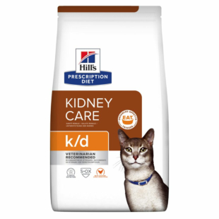 Ветеринарная диета Hill’s Prescription Diet k/d для кошек, поддержание функции почек, с курицей