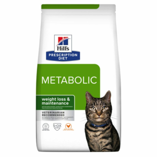 Ветеринарная диета Hill’s Prescription Diet Metabolic для кошек, контроль и снижение веса, с курицей