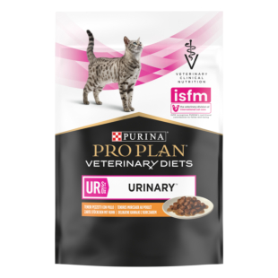 Влажный диетический корм PRO PLAN VETERINARY DIETS UR ST/OX Urinary для взрослых кошек для растворения и снижения образования струйных камней с курицей