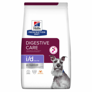 Ветеринарная диета Hill’s Prescription Diet i/d Low Fat для собак, уход за пищеварением, с пониженным содержанием жира, с курицей