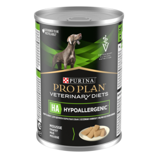 Вологий дієтичний корм PRO PLAN Veterinary Diets HA Hypoallergenic для дорослих собак та цуценят для зниження ознак інгредієнтної та нутрієнтної непереносимості