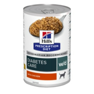 Вологий корм Hill’s Prescription Diet w/d Diabetes Care для собак при цукровому діабеті, з куркою, 370 г